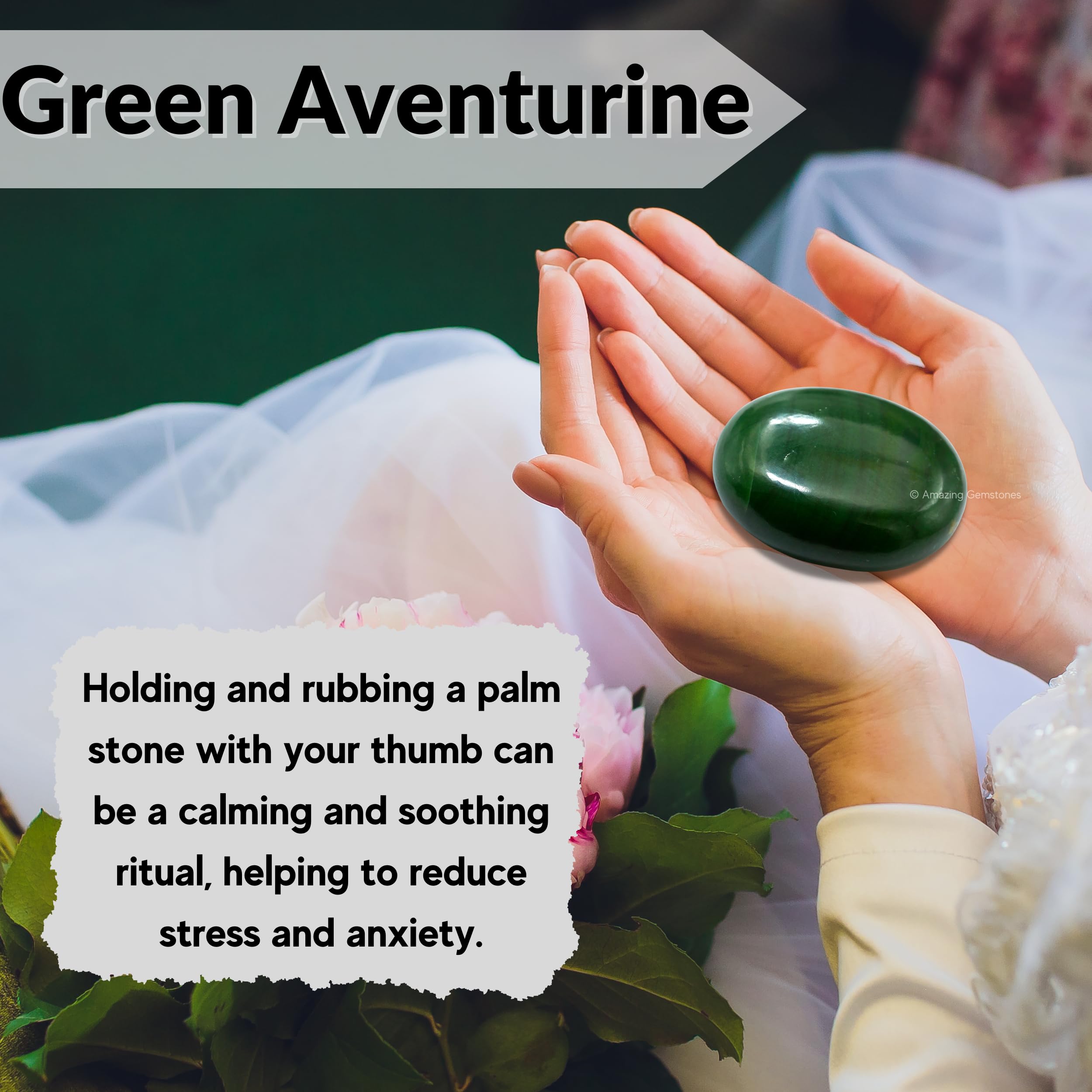 Amazing Gemstone accessoire méditation aventurine vert pour routine calme