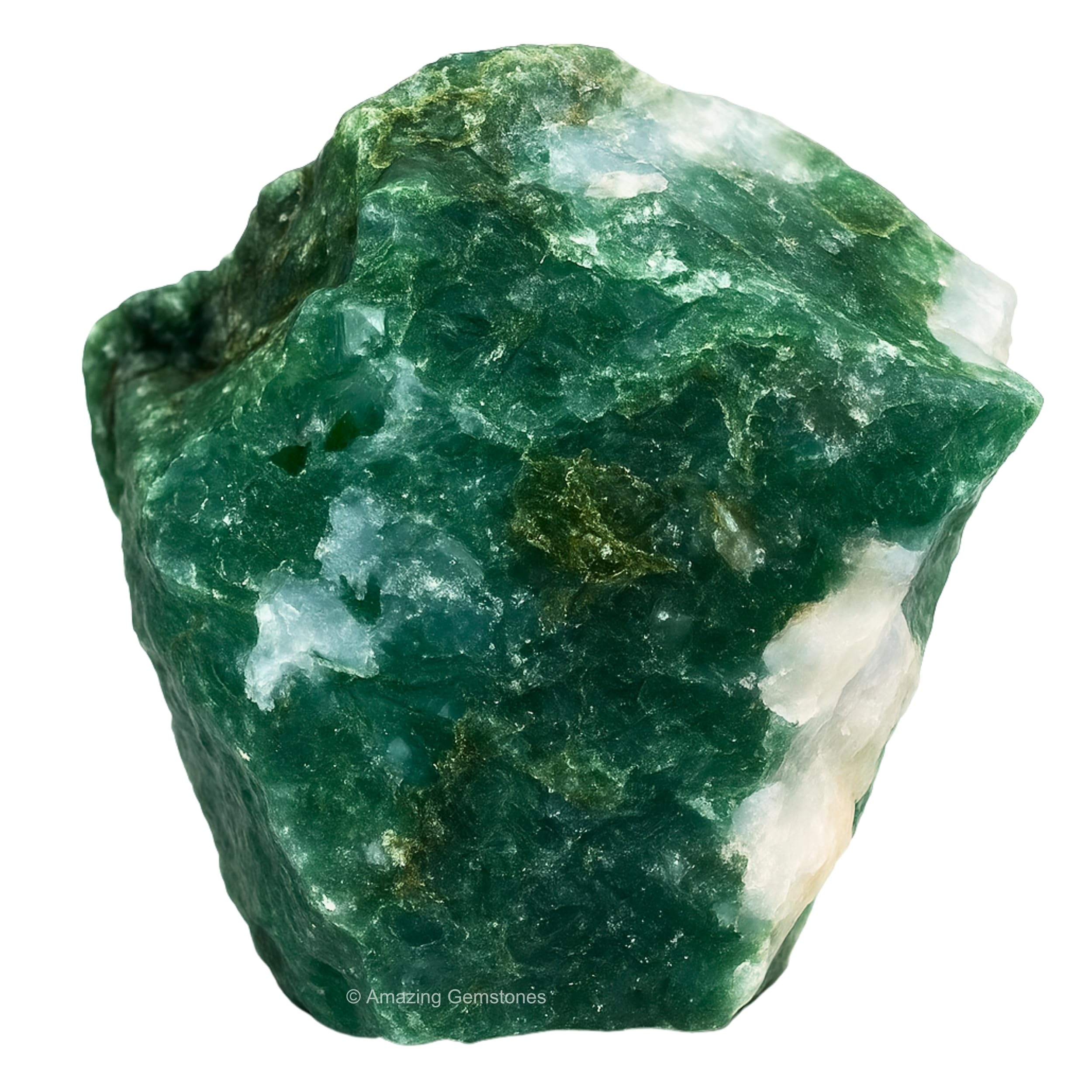 Amazing Gemstone agate mousse brute : parfaite pour le polissage et le bricolage