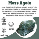 Amazing Gemstone agate mousse brute : livraison soignée avec certificat d'authenticité
