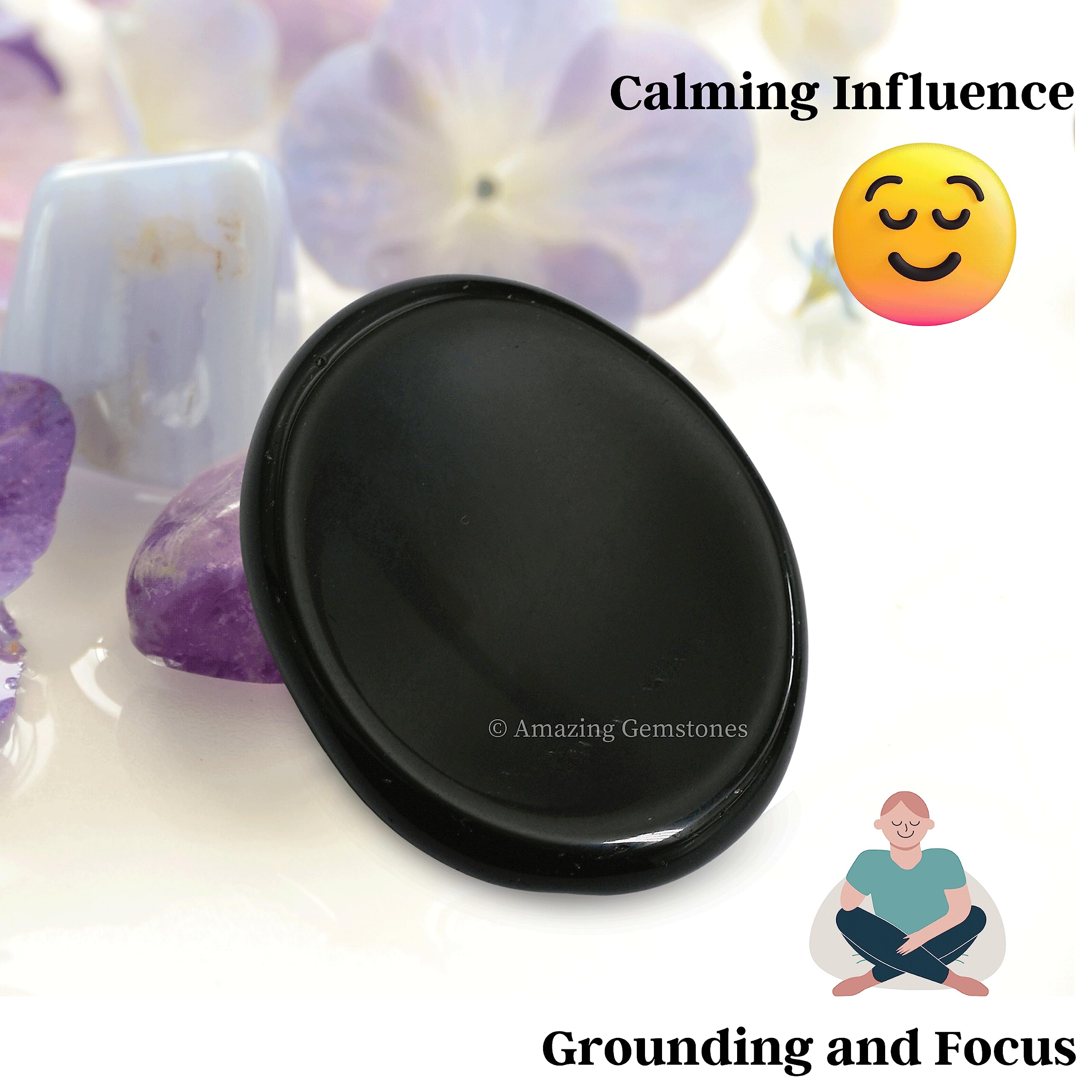 Utilisation relaxante quotidienne avec la pierre d'agate Amazing Gemstone.