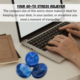 Amazing Gemstone Alma Blue Agate, accessoire de méditation pour pratiquer la pleine conscience.