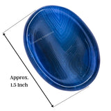 Amazing Gemstone Alma Blue Agate, texture et surface lisses favorisant la concentration.