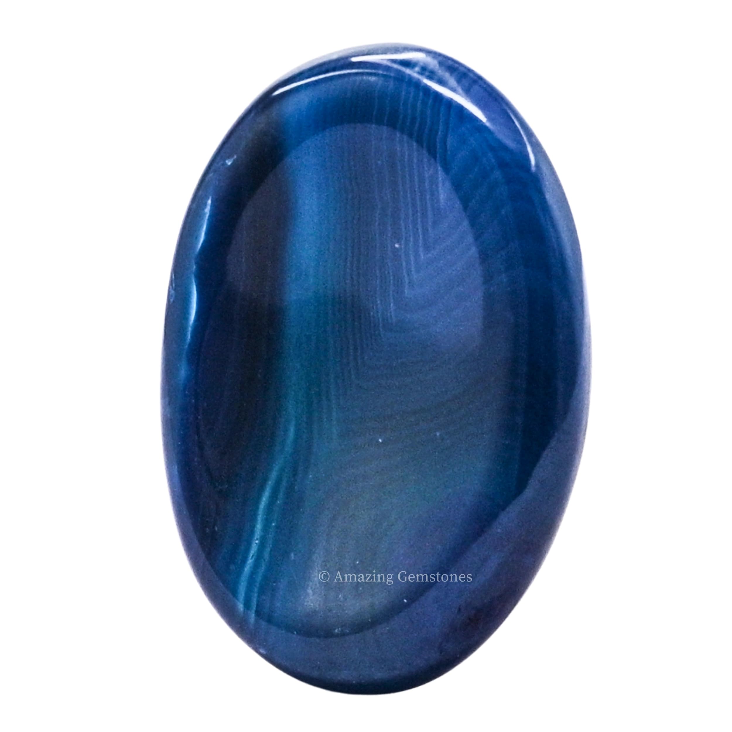 Amazing Gemstone Alma Blue Agate, cadeau idéal pour offrir calme et équilibre émotionnel.