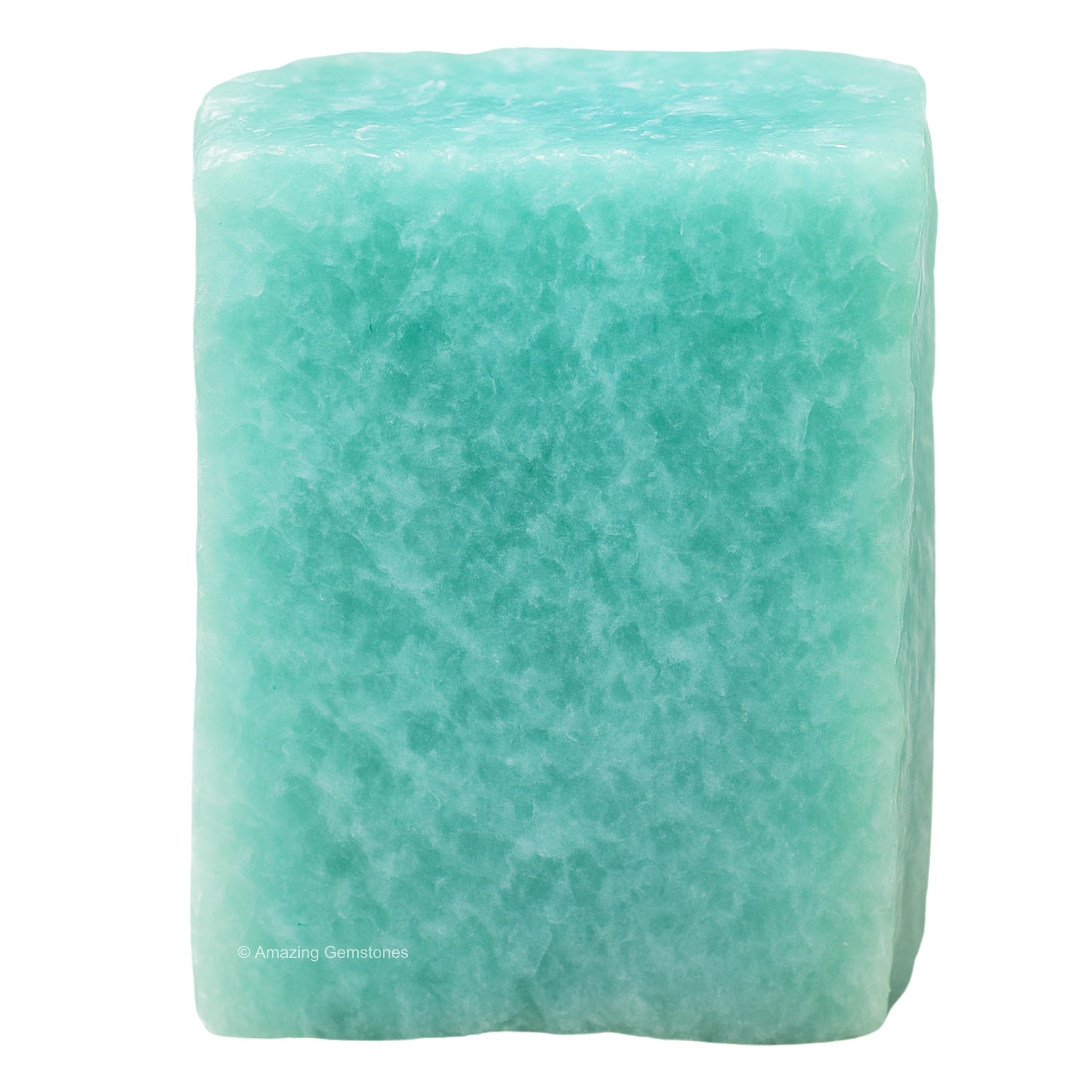 Amazing Gemstone Amazonite avec certificat d'authenticité, pierre brute authentique.