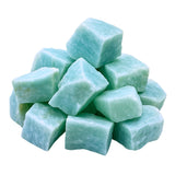 Amazonite dans sachet velours d’Amazing Gemstone, parfait pour cadeau et rangement.
