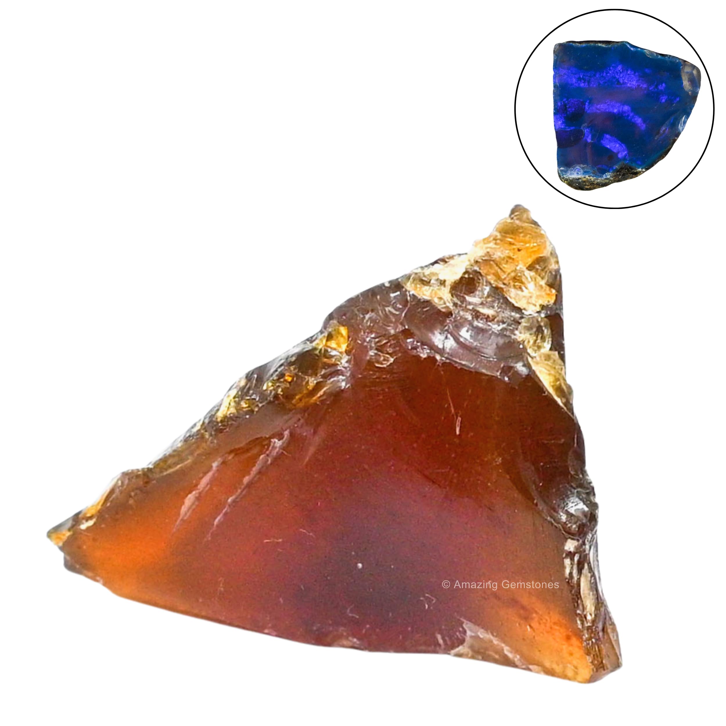 Amazing Gemstone ambre brut-lumière — effet visuel pour créativité et concentration