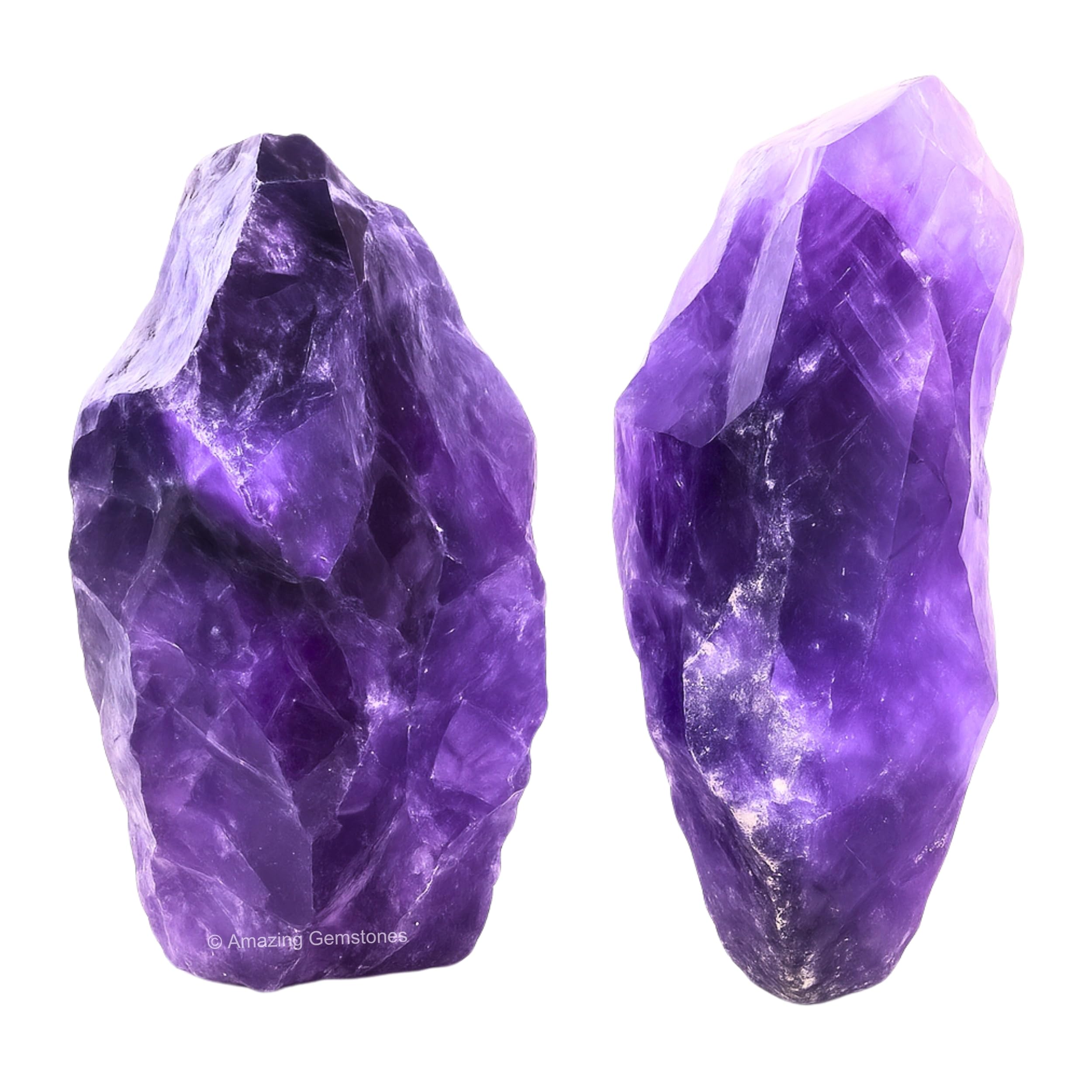 Améthyste brute Amazing Gemstone avec certificat, pierre authentique pour projets créatifs.