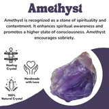 Améthyste brute Amazing Gemstone pour polissage DIY et créations personnalisées.