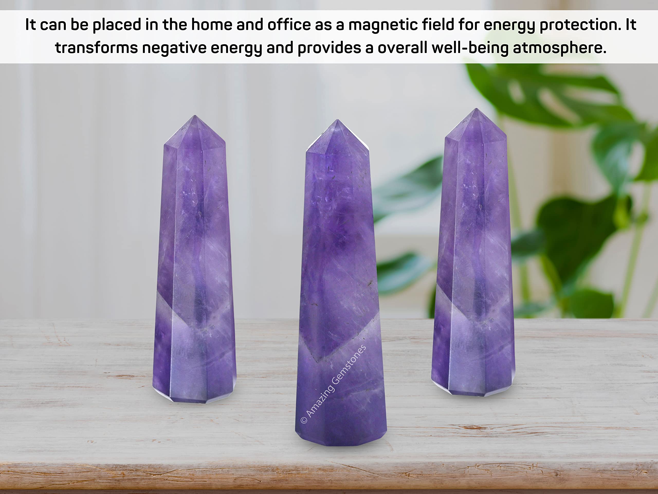 Amazing Gemstone Améthyste Méditation Zen, inspire calme et concentration.