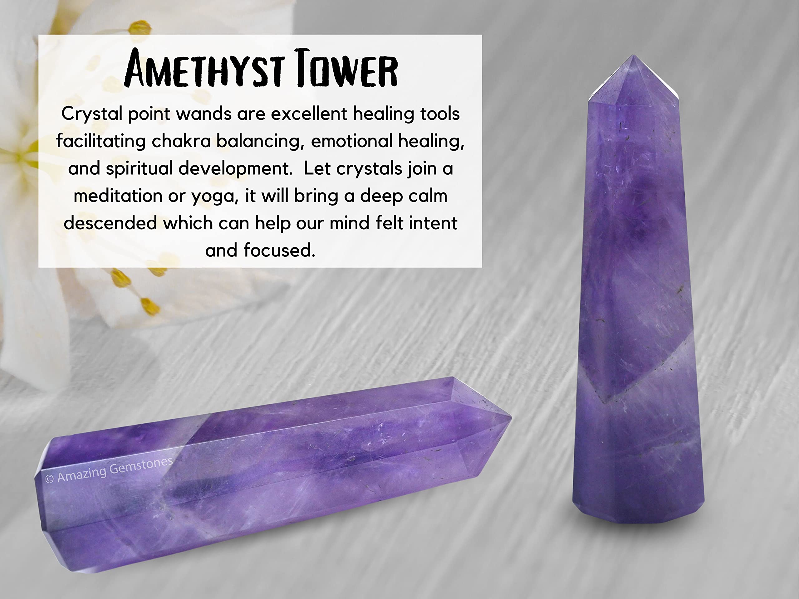 Amazing Gemstone Améthyste Utilisation Reiki, pratique energetique et creation de grilles.