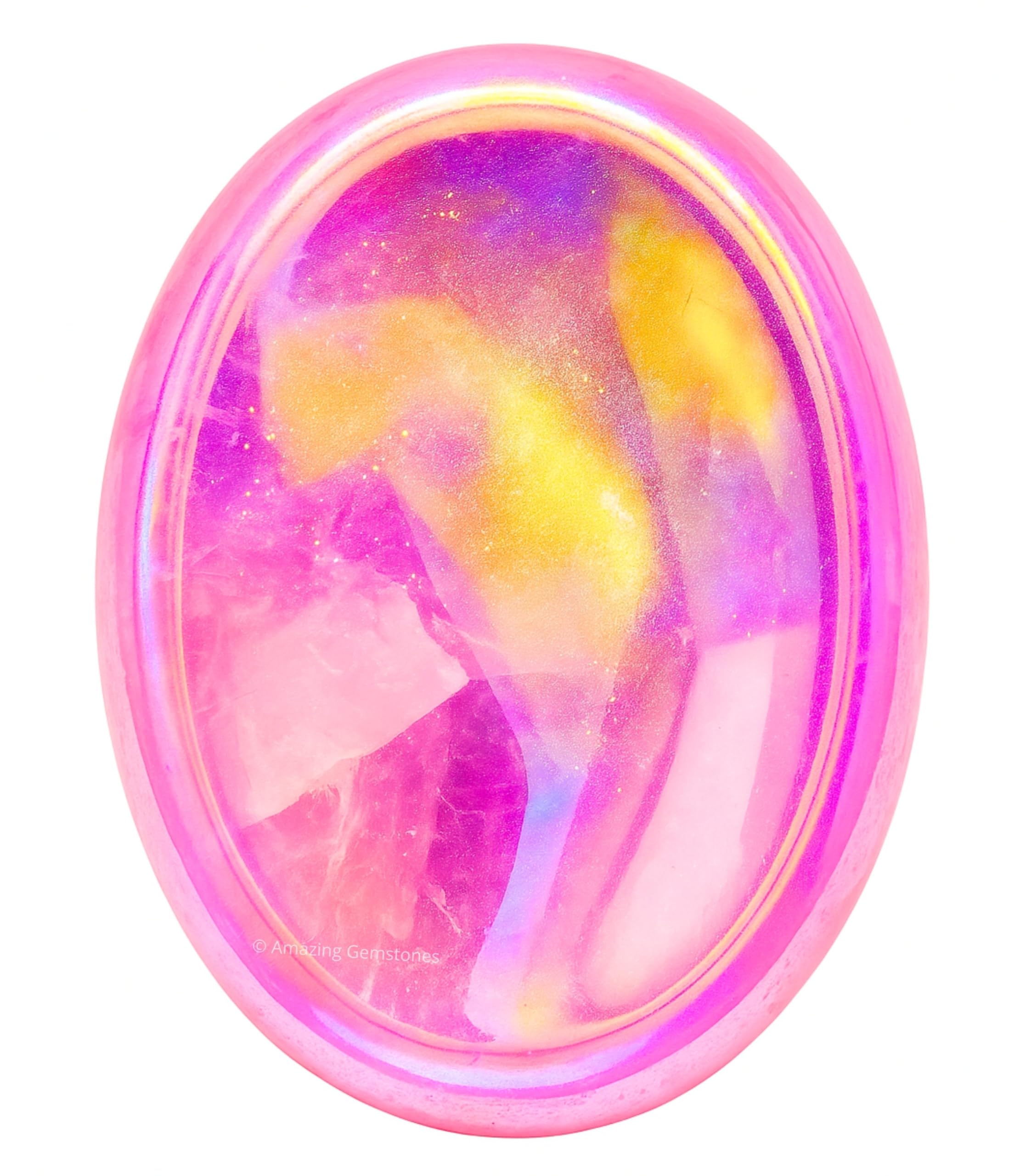 Amazing Gemstone Angel Aura Rose Quartz — éclat rose translucide pour la concentration mentale