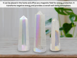 Amazing Gemstone Tour Angel Aura Rose Quartz, décoration bien-être pour ambiance apaisante