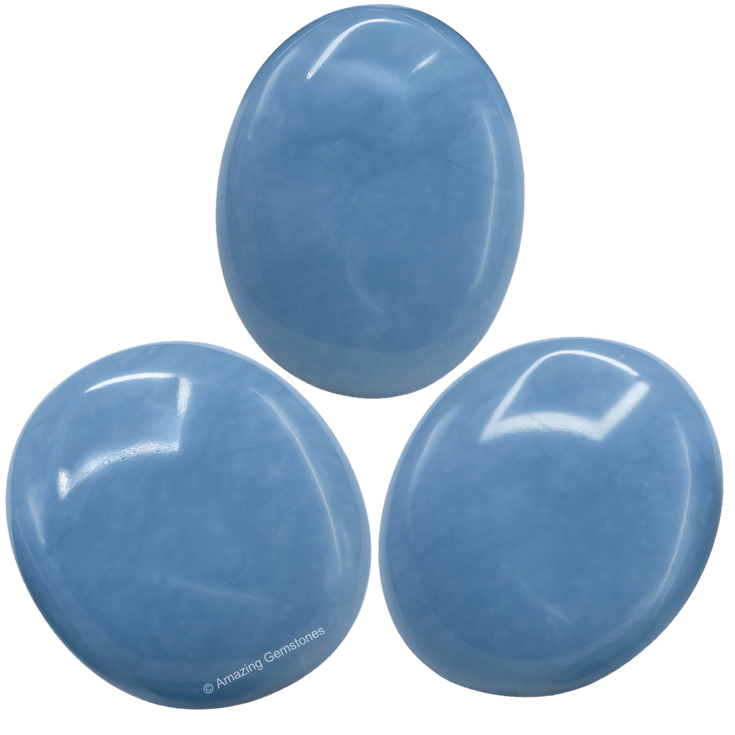 Amazing Gemstone Angelite, ambiance méditation, favorise calme et concentration.