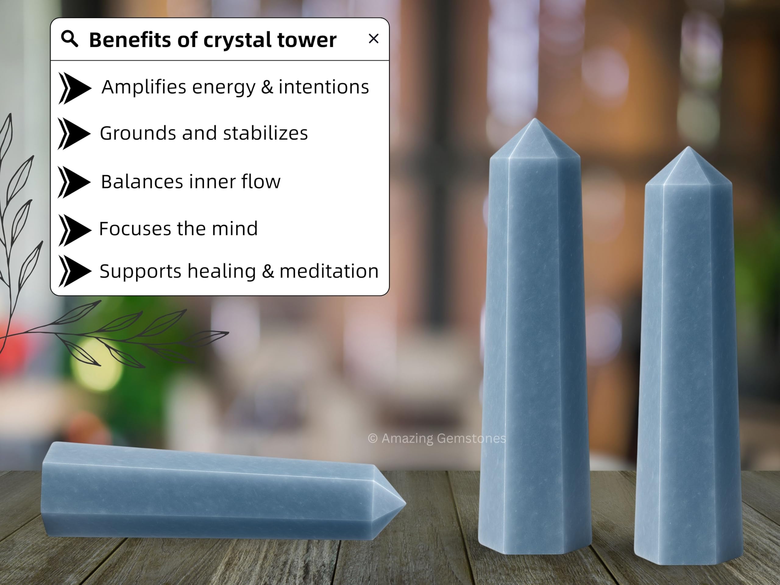 Amazing Gemstone Angelite meditation-relaxation, détente et bien-être énergétique.