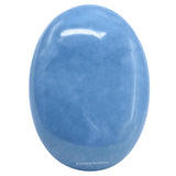 Angelite Amazing Gemstone, pierre de paume grande, idéale pour méditation et recentrage.