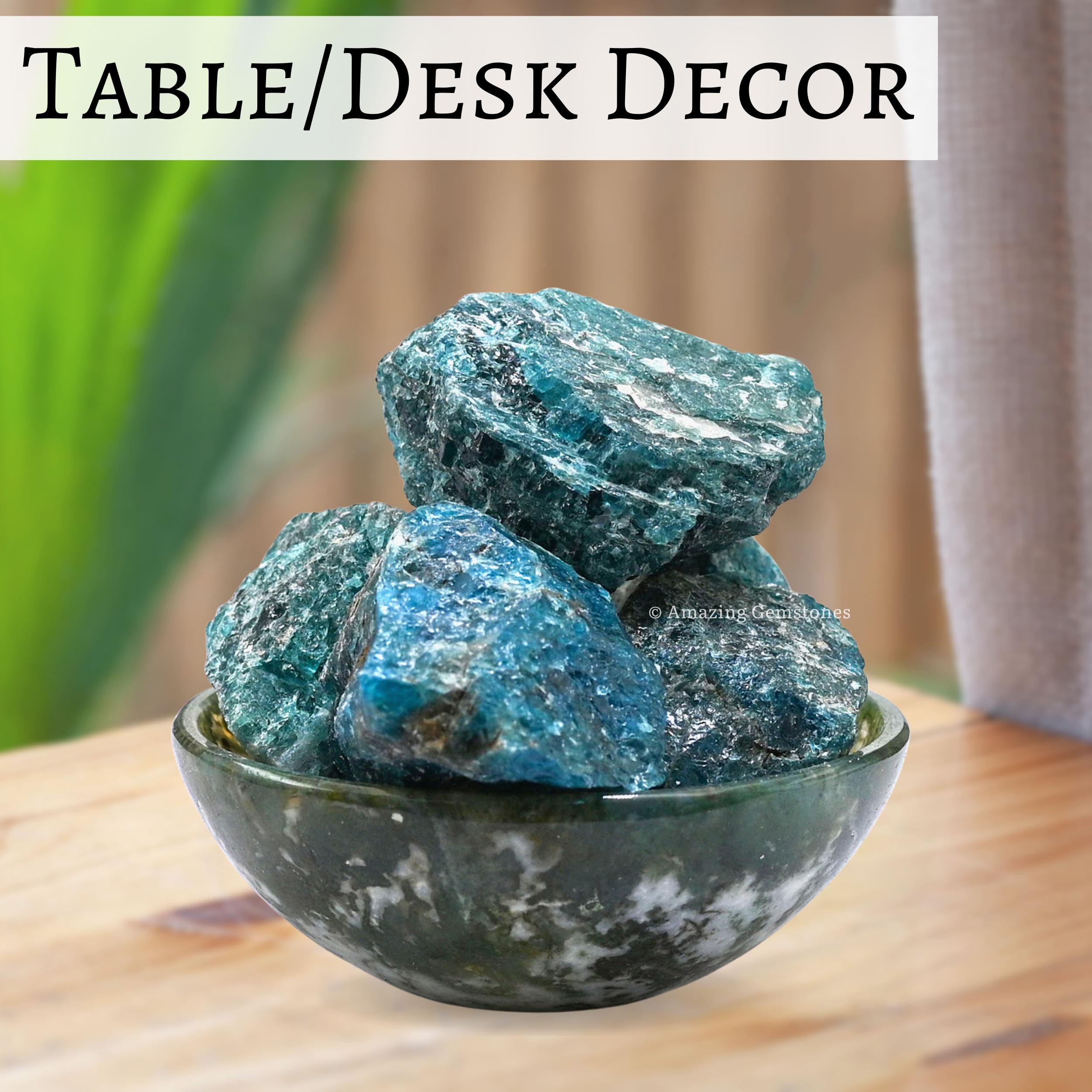 Amazing Gemstone apatite brute utilisée dans des projets DIY et polissage