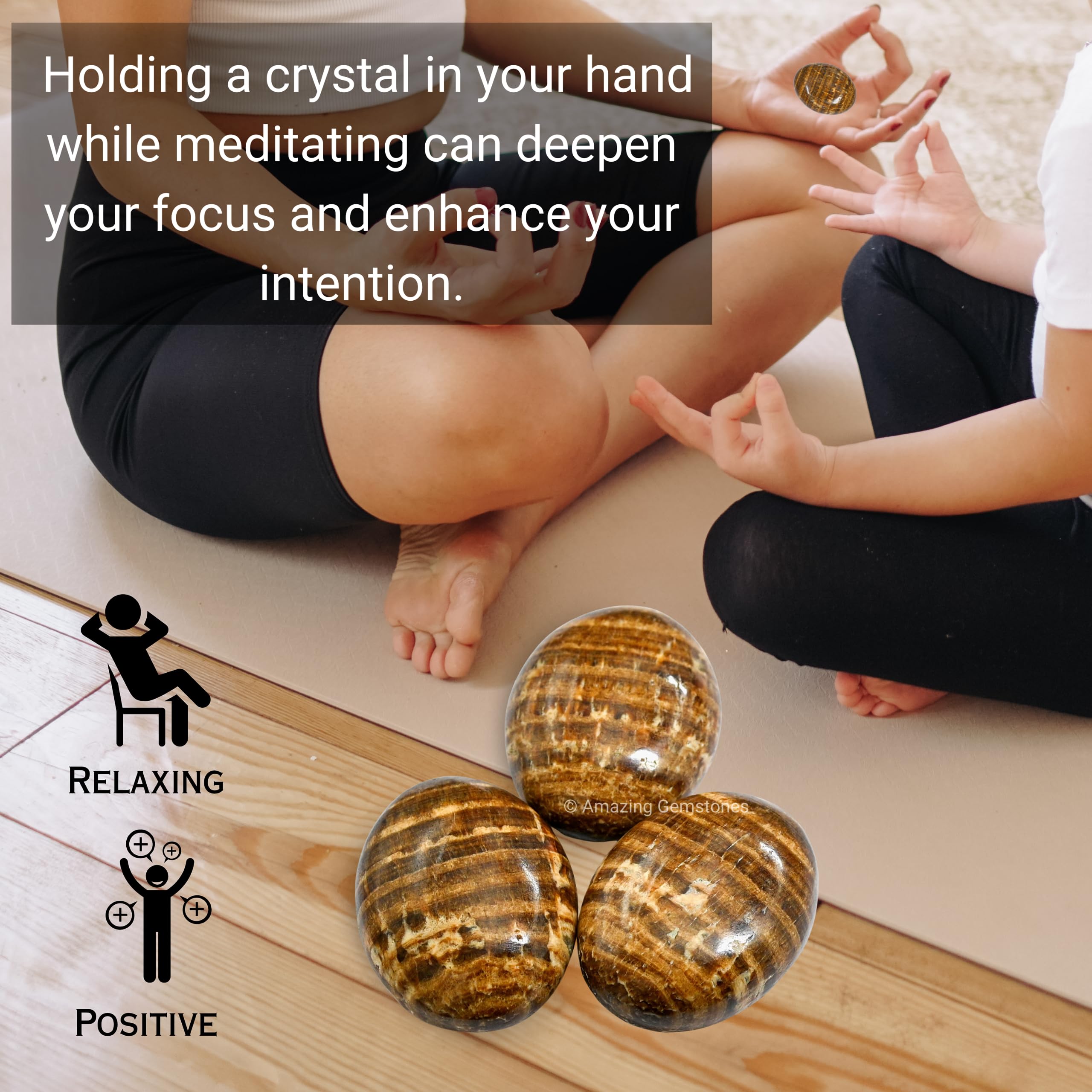 Amazing Gemstone Aragonite – prise en main confortable lors de la pratique.