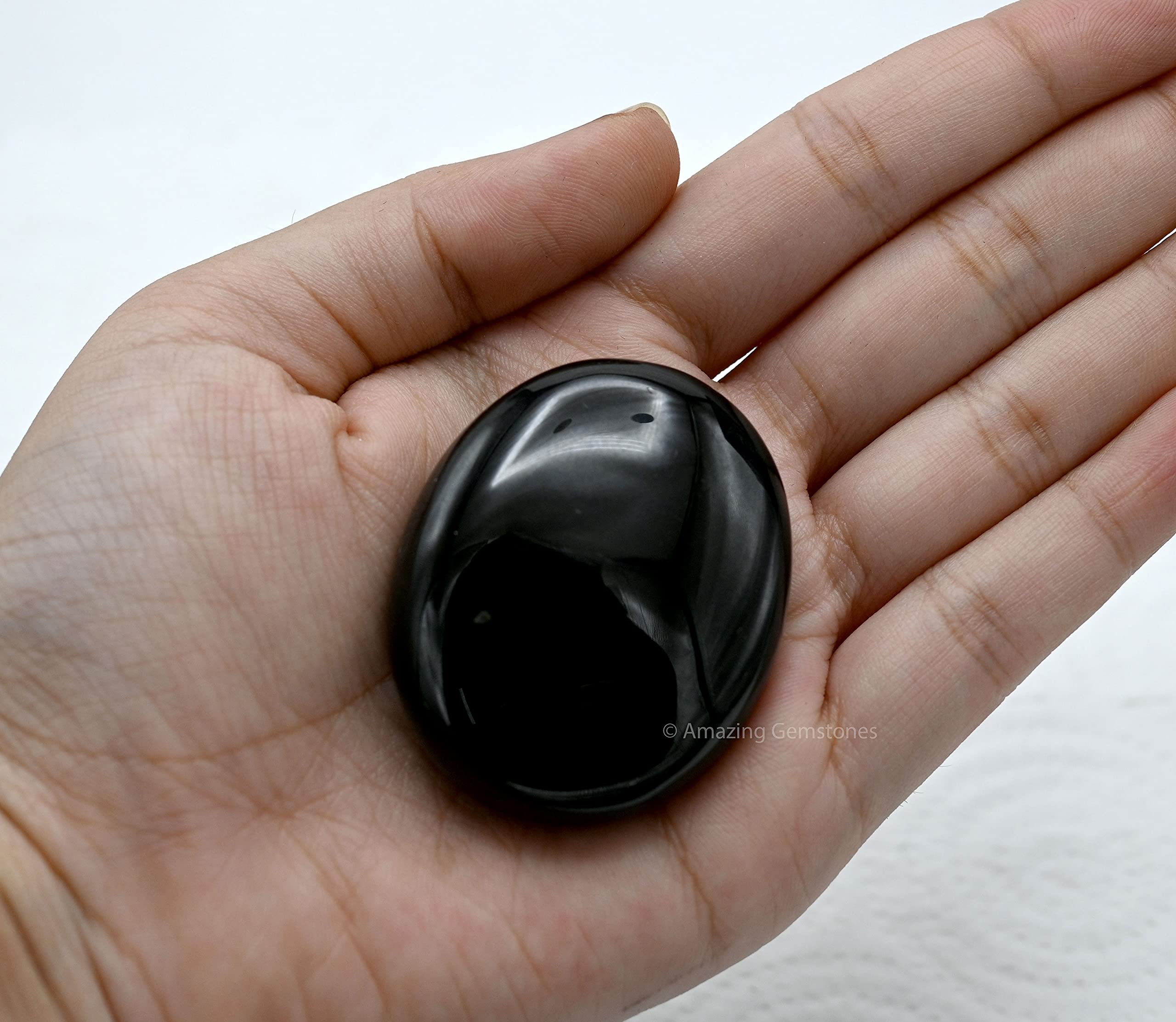 Amazing Gemstone accessoire zen en agate noire pour relaxation.
