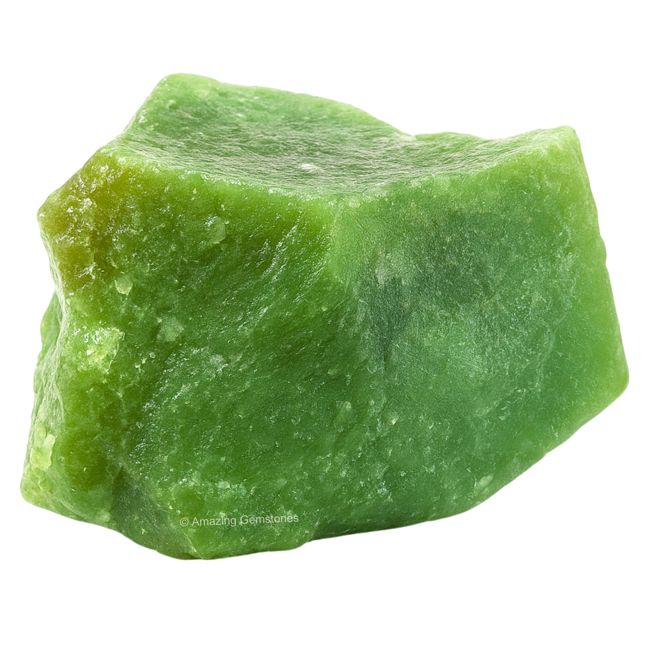 Amazing Gemstone aventurine brute, pierre verte, énergie apaisante propice à la méditation