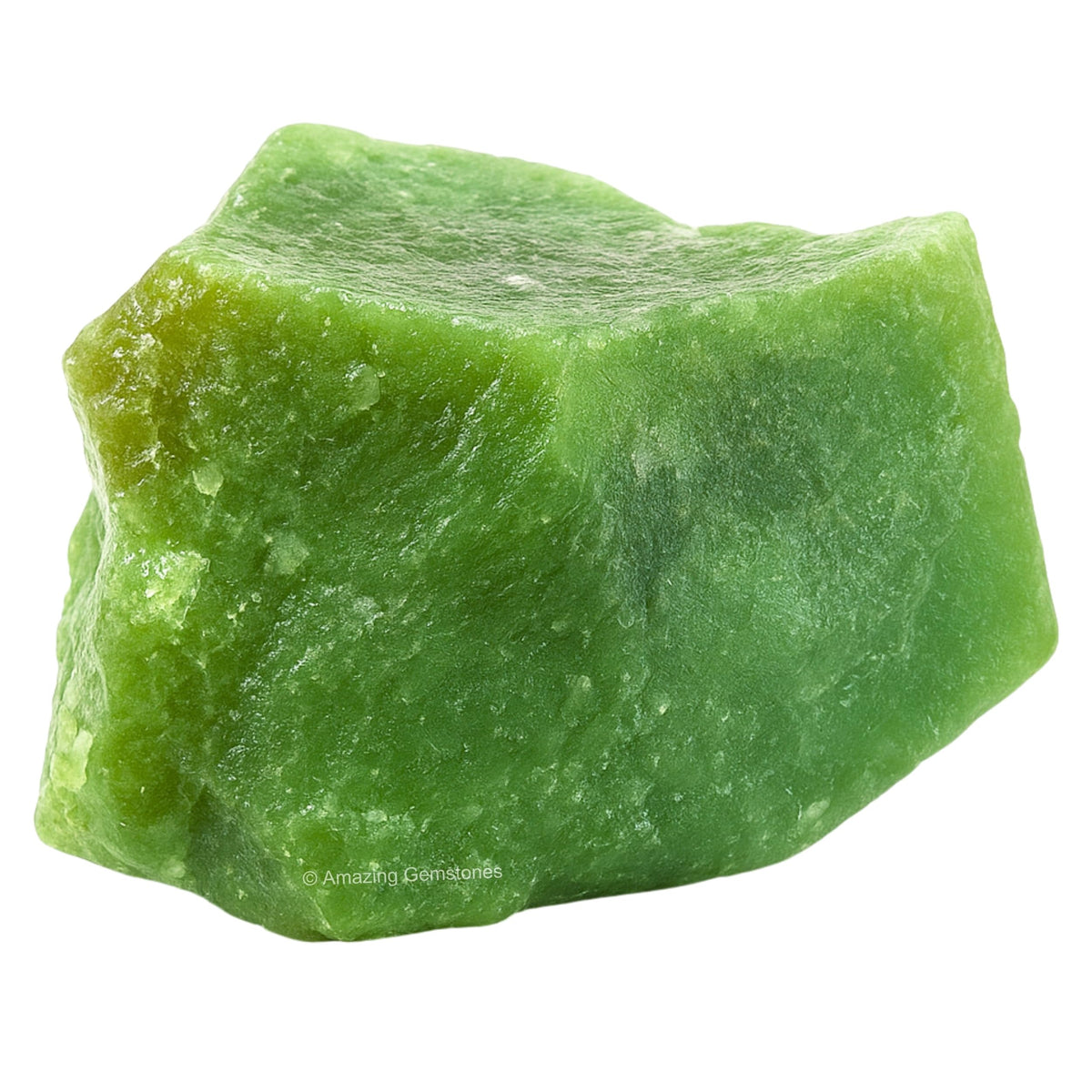 Amazing Gemstone aventurine brute, pierre verte, énergie apaisante propice à la méditation