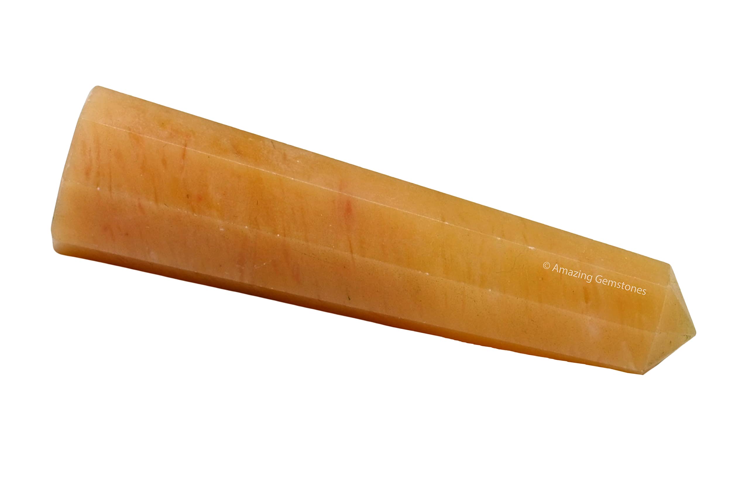 Amazing Gemstone – Obélisque en aventurine jaune, équilibre mental et émotionnel potentiel.