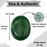 Amazing Gemstone aventurine vert pierre-paume pour méditation et équilibre intérieur