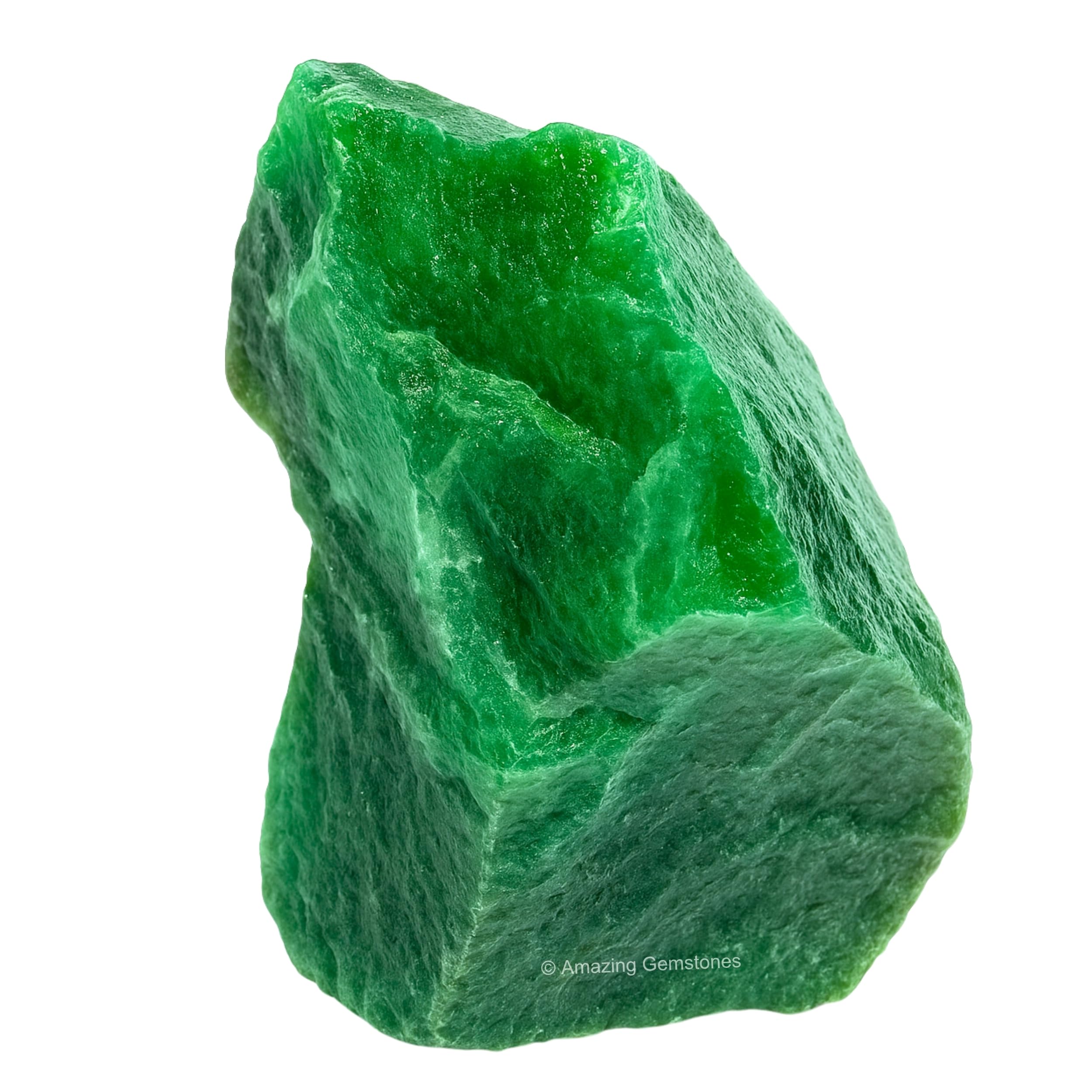 Amazing Gemstone Aventurine Verte en main, éclat naturel et texture rugueuse.