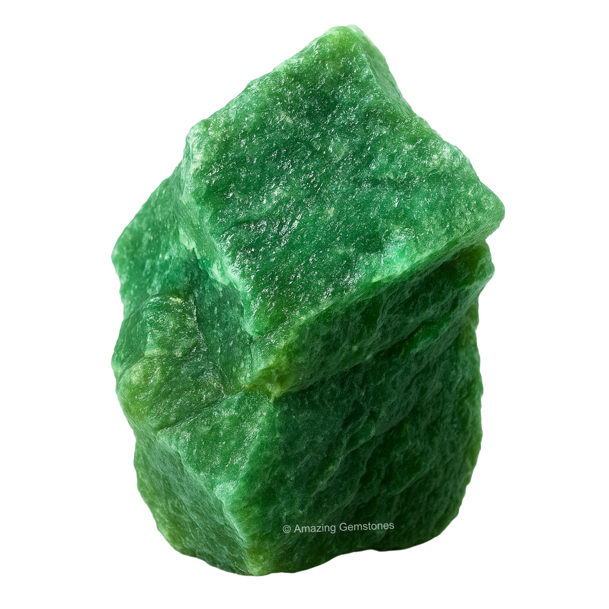 Amazing Gemstone Aventurine Verte brute, pierre naturelle pour projets de bricolage.