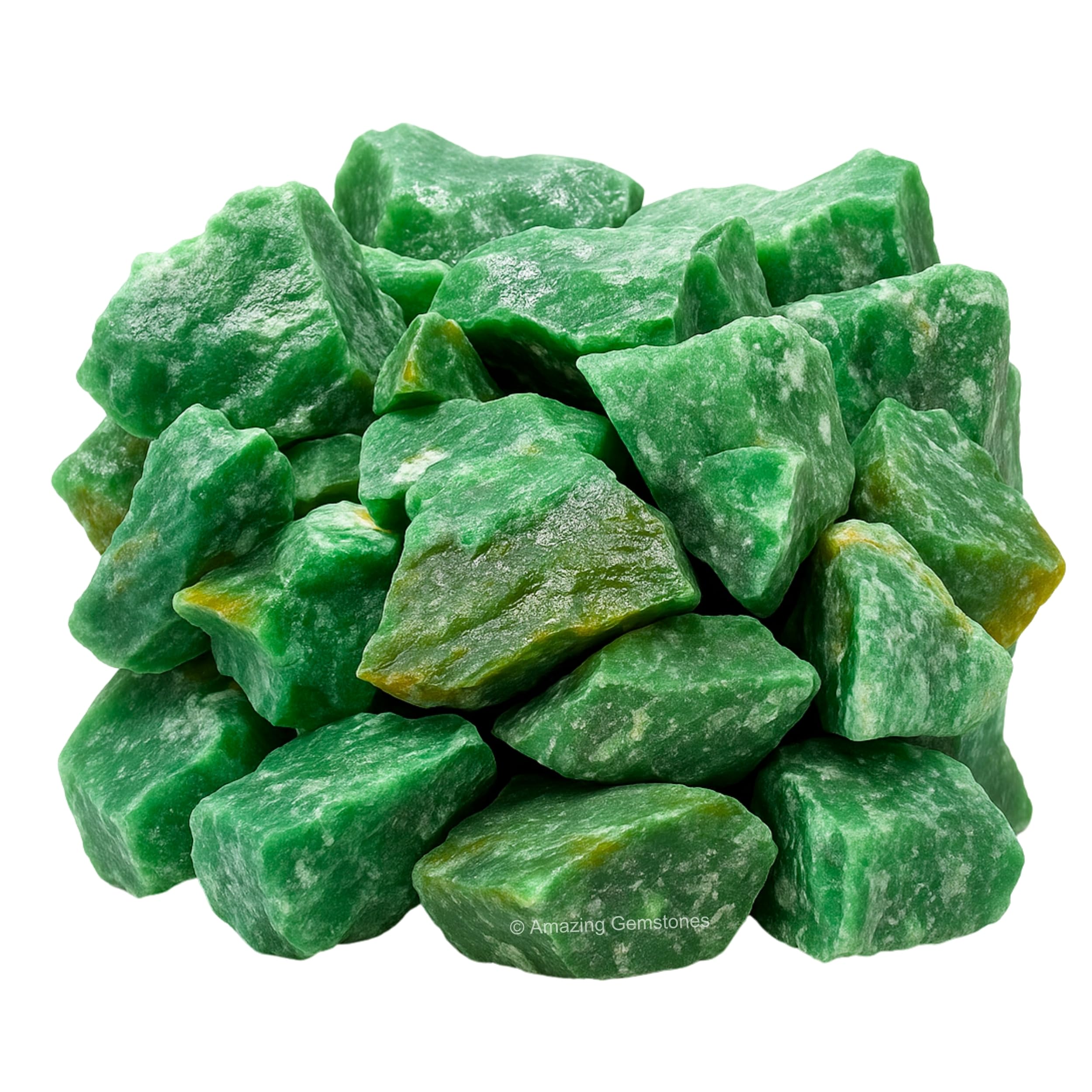 Amazing Gemstone Aventurine Verte avec certificat d'authenticité.