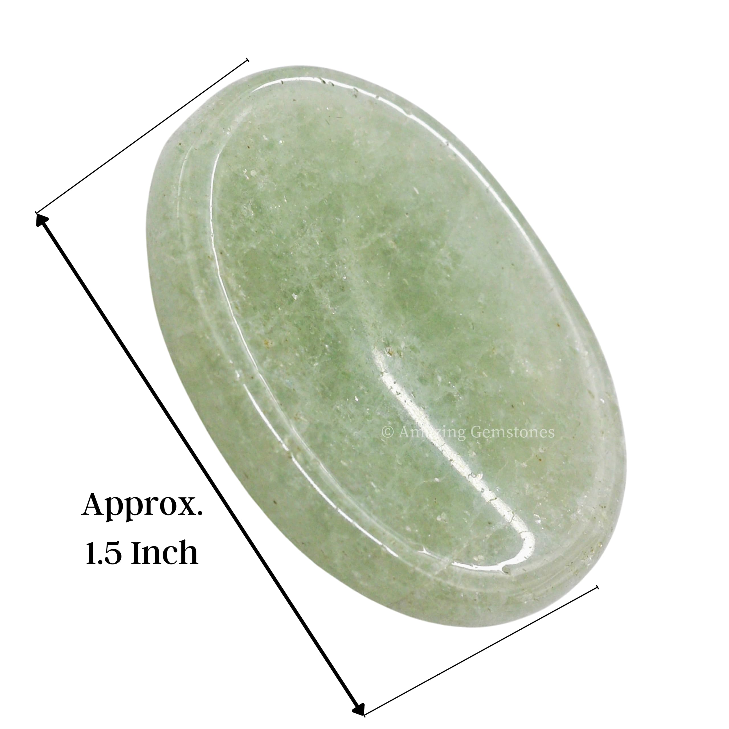 Amazing Gemstone — pierre d'apaisement en aventurine verte favorisant la relaxation.