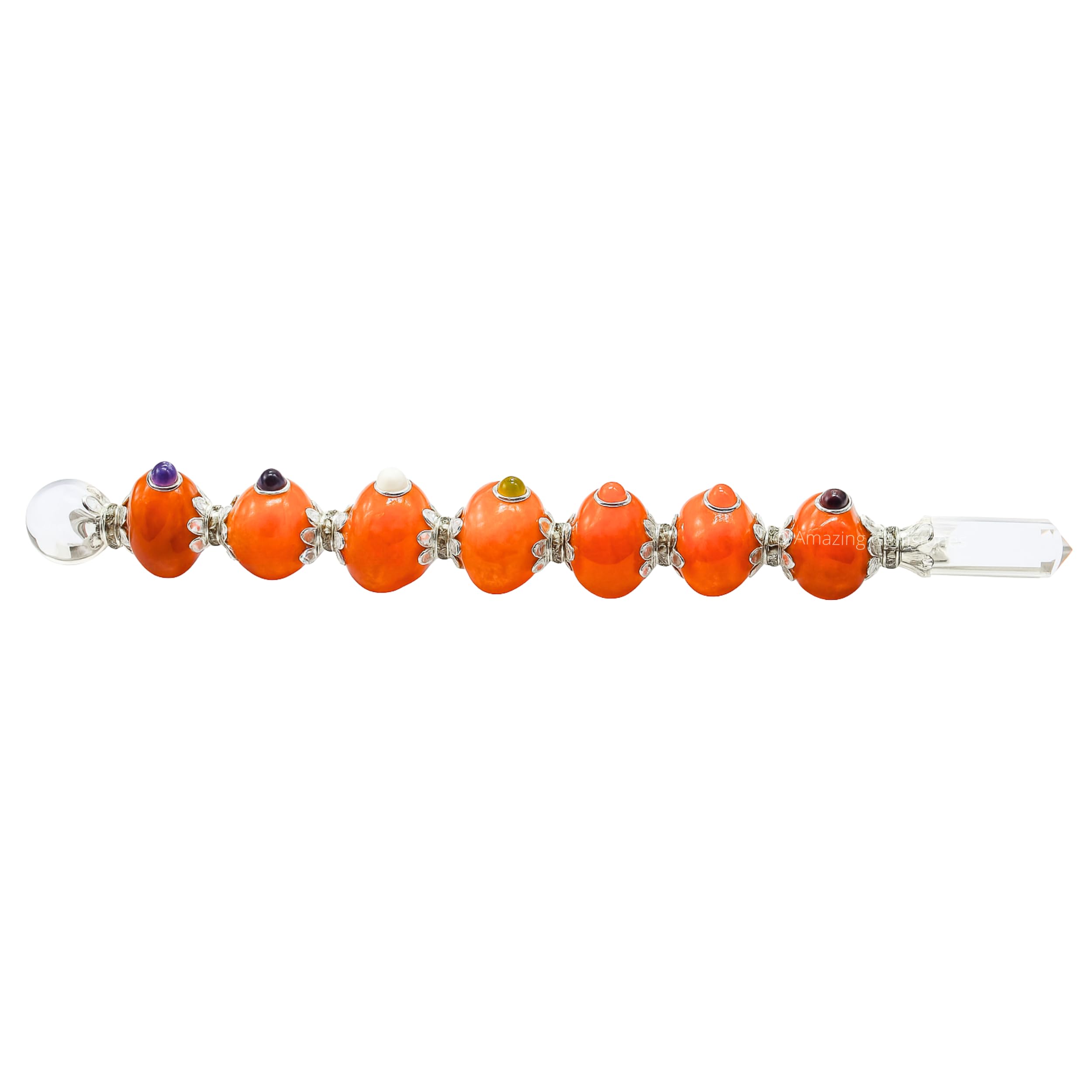 Amazing Gemstone bâton-carnelian-polie, outil pratique pour la méditation et l'intention.