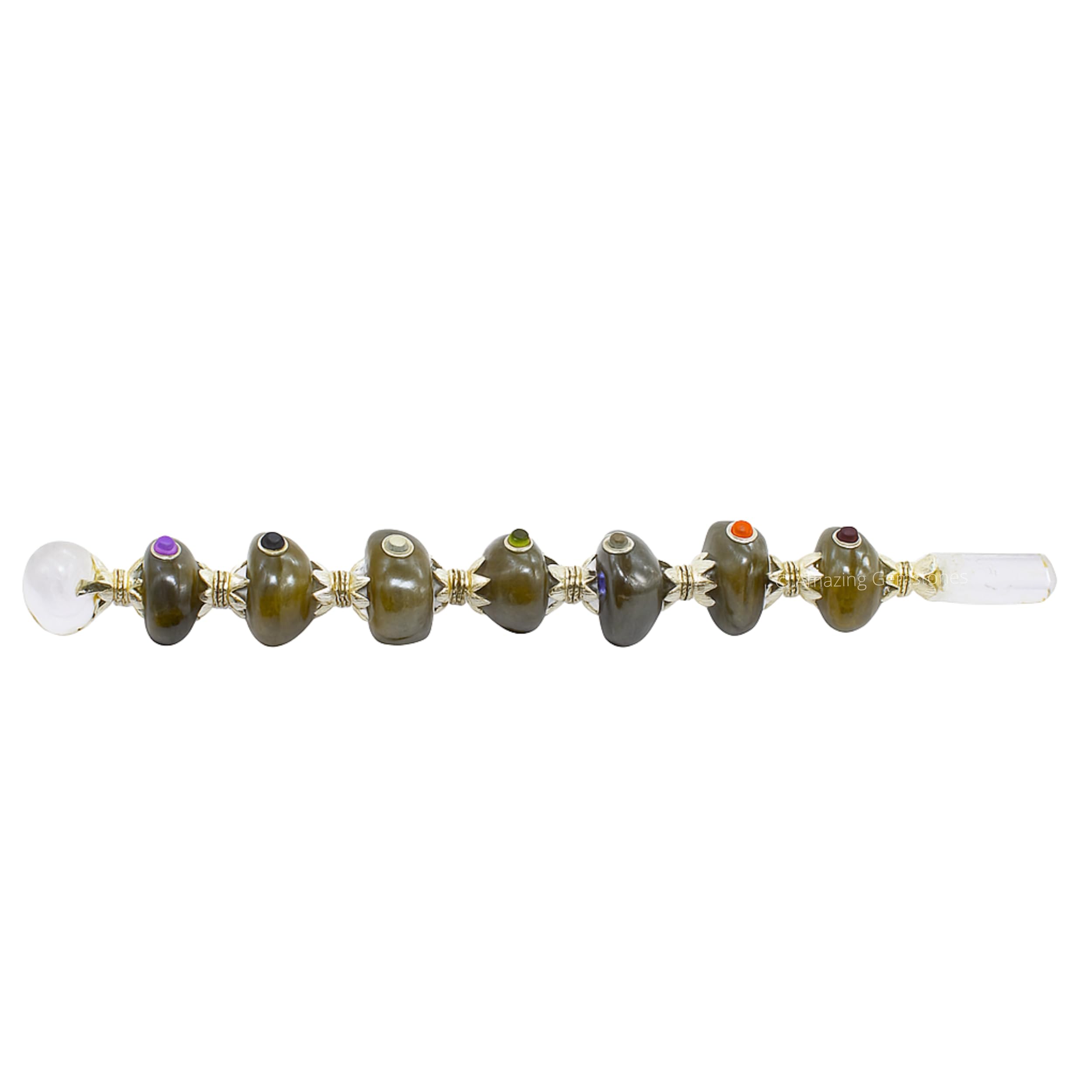Amazing Gemstone Baton Chakra — parfait pour l'harmonisation des chakras et la concentration.