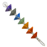 Amazing Gemstone bâton cristal chakra pyramide pour équilibre énergétique