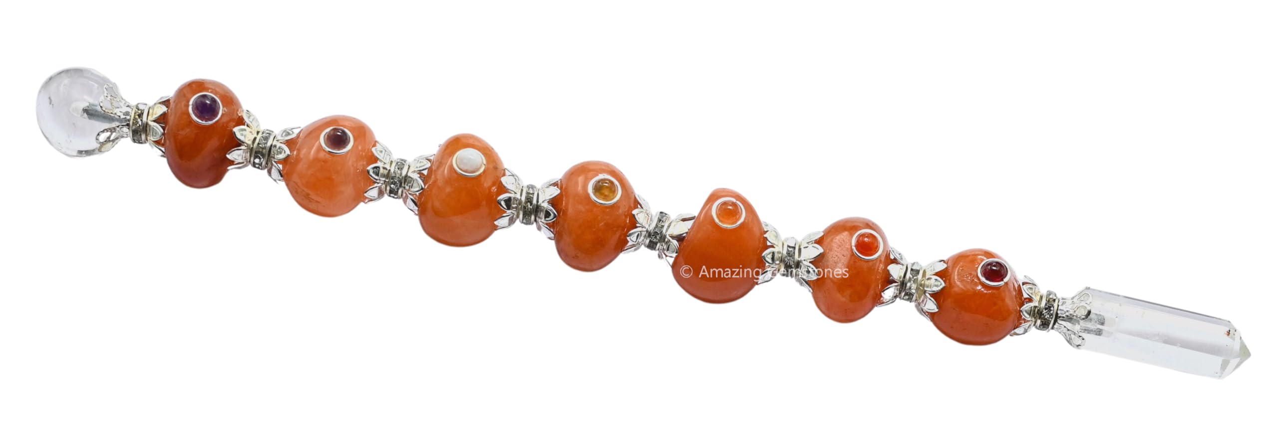 Amazing Gemstone baton cristal magie aventurine rouge inspire concentration