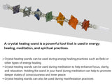 Bâton energie-positive par Amazing Gemstone pour centrage et pratique spirituelle