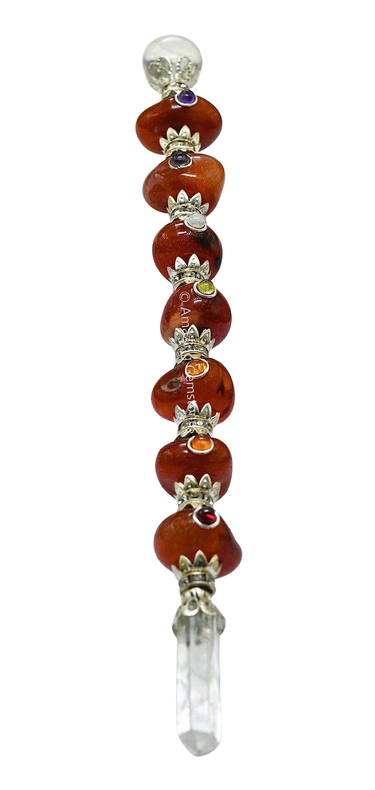 Amazing Gemstone bâton-meditation-carnelian, énergie calme lors des séances de respiration.
