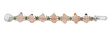 Bâton Amazing Gemstone en quartz rose, idéal pour rituels wicca et travail d'énergie.