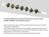 Amazing Gemstone Baton Soin Cristal — idéal pour les pratiques de guérison énergétique.