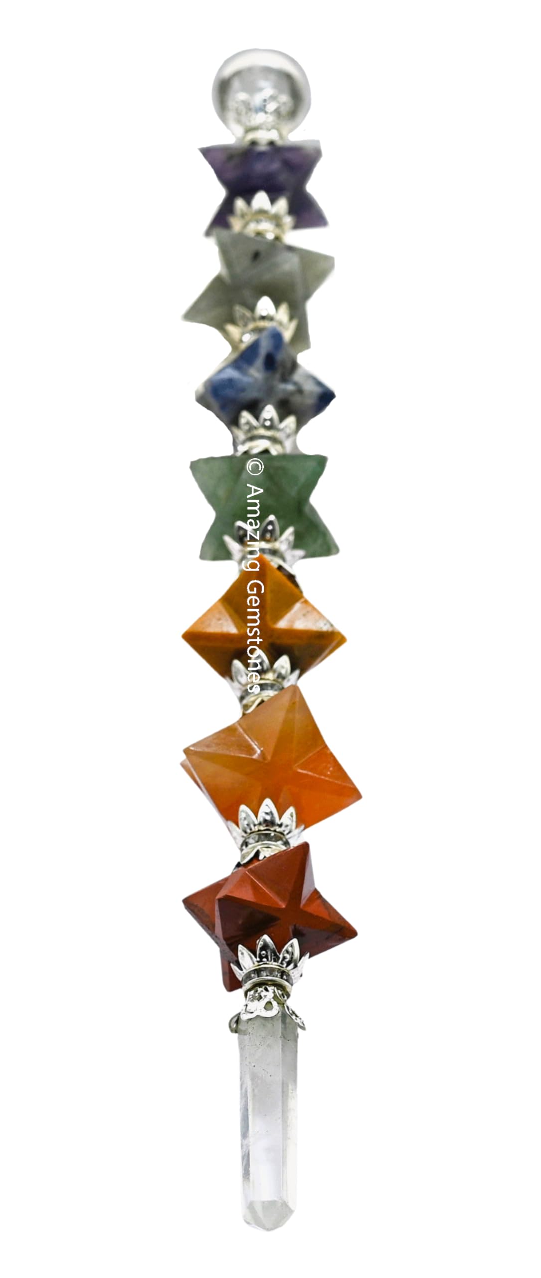 Bâton cristal wicca par Amazing Gemstone pour rituels et magie