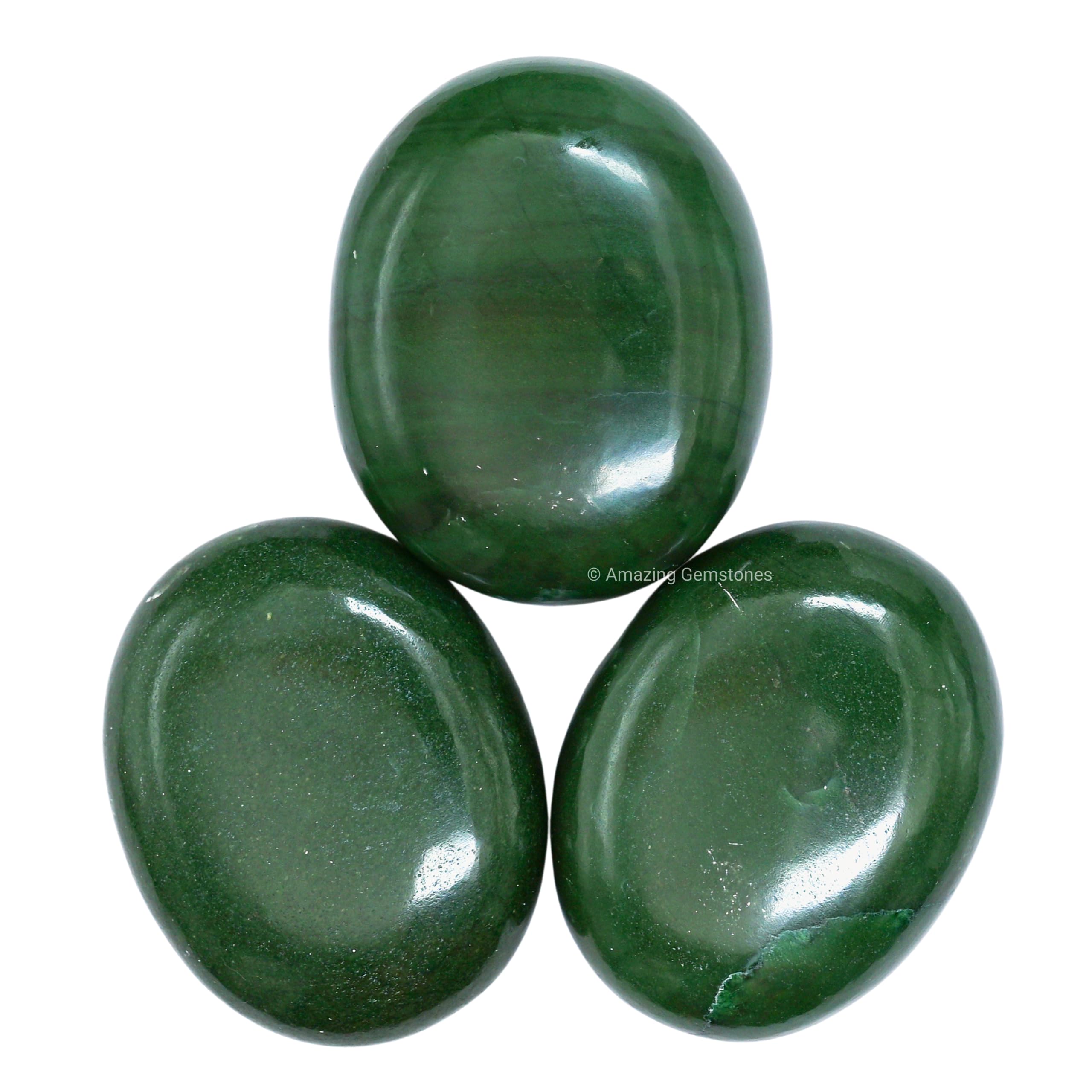 Amazing Gemstone beau pierre-paume aventurine vert, élégance artisanale