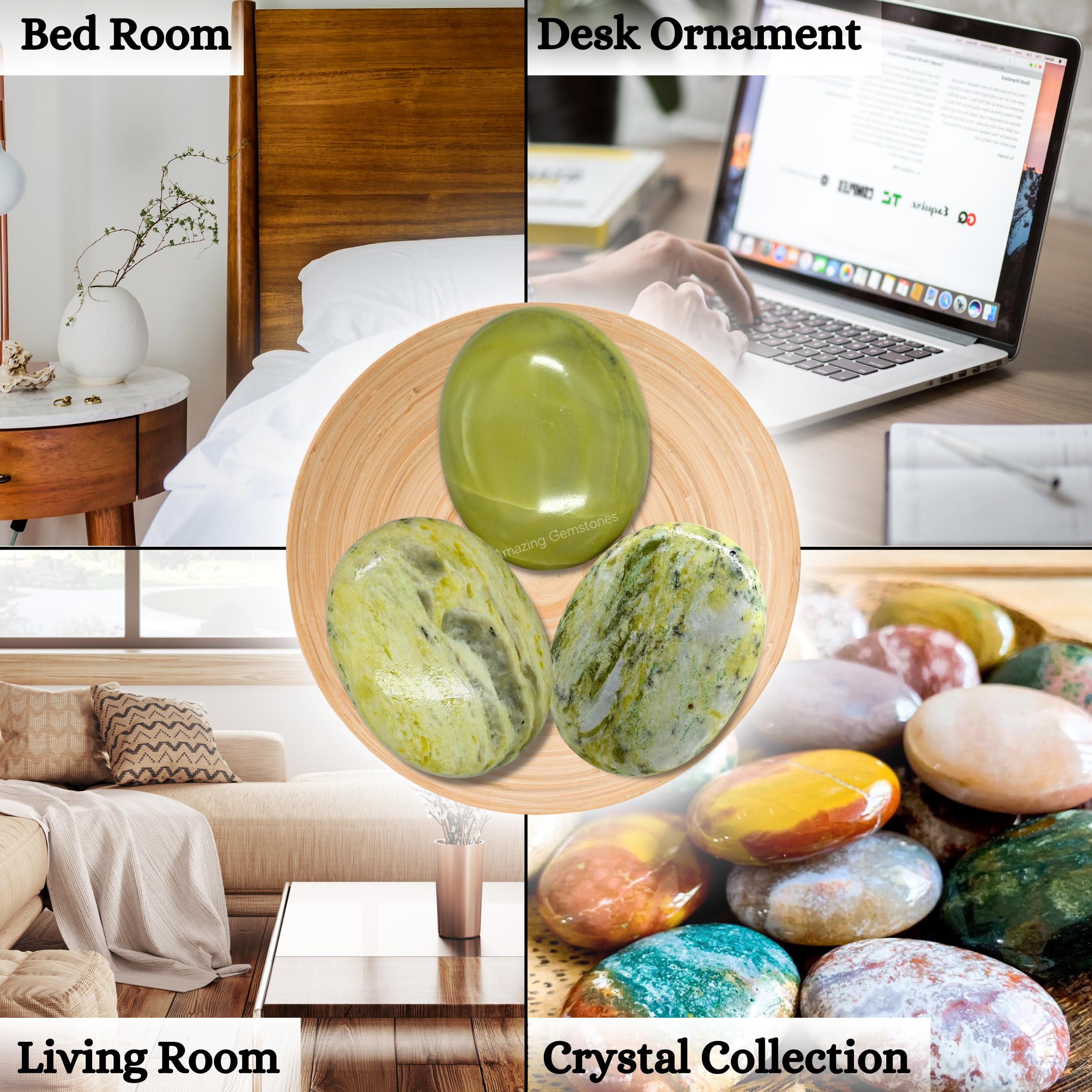 Amazing Gemstone bien-etre-serpentine, usage quotidien pour un moment de détente.