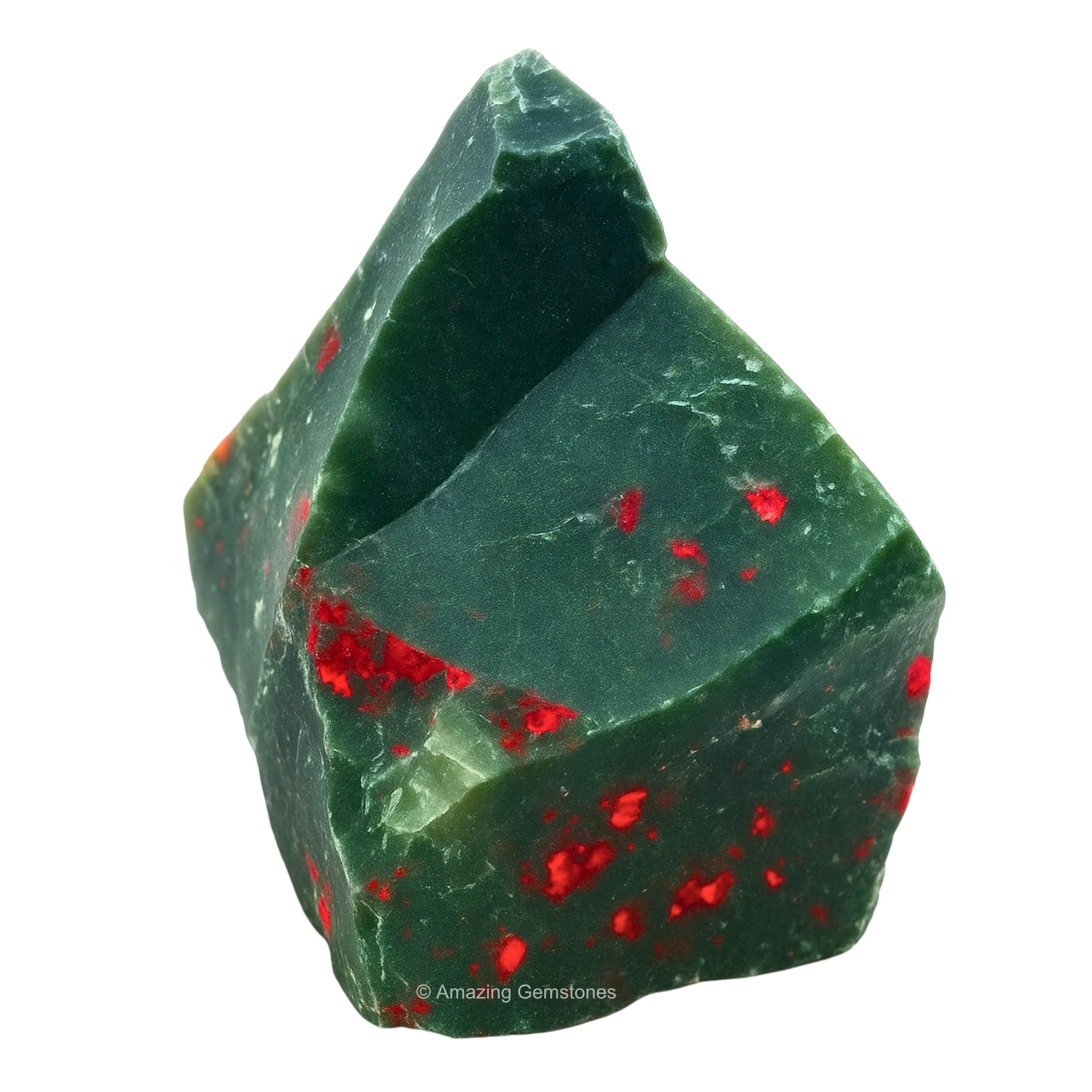Amazing Gemstone Bloodstone : certificat d'authenticité inclus pour chaque pièce.