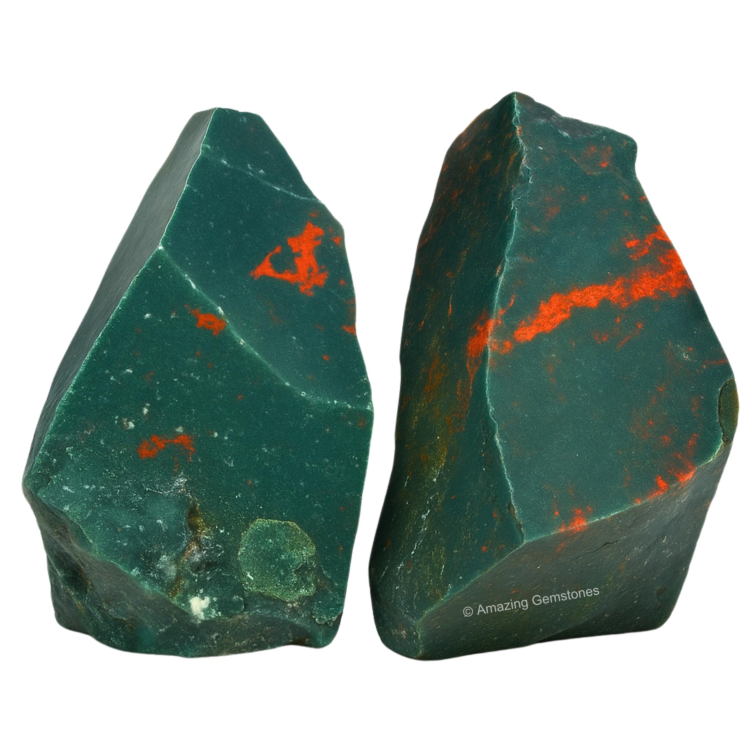 Amazing Gemstone Bloodstone : pierres brutes idéales pour polissage et méditation.