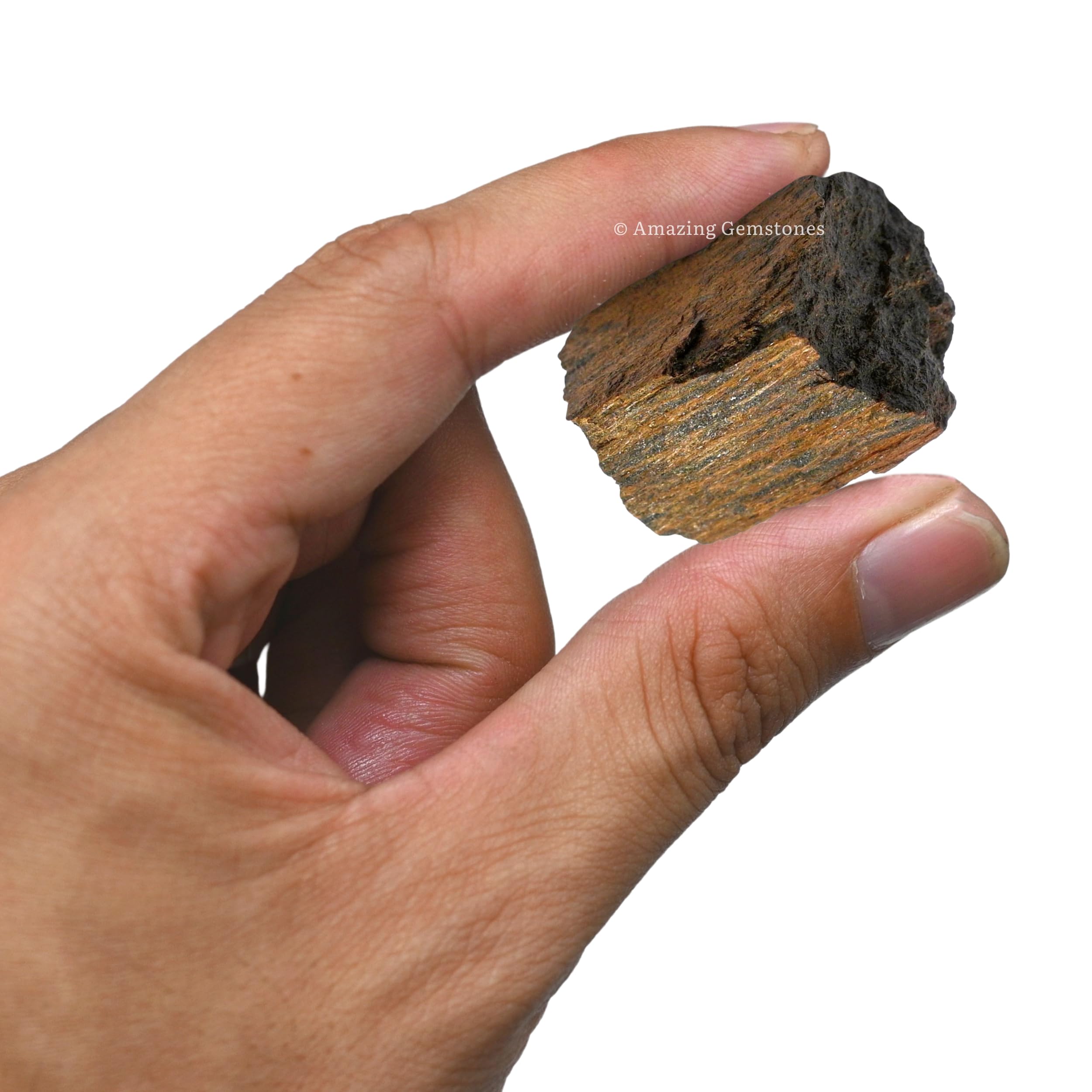 Amazing Gemstone Bronzite-certificat-authenticite, pierre authentique avec certificat.
