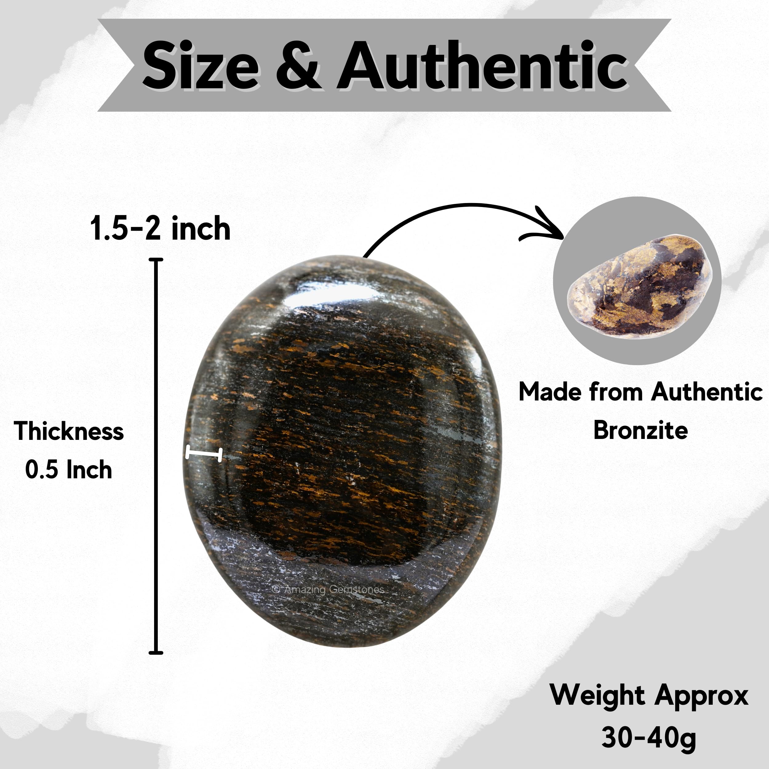 Amazing Gemstone bronzite, énergie-positive et équilibre pour la routine bien-être.
