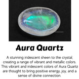 Amazing Gemstone – cadeau bien-être: pierre-soucis angel aura quartz pour elle.