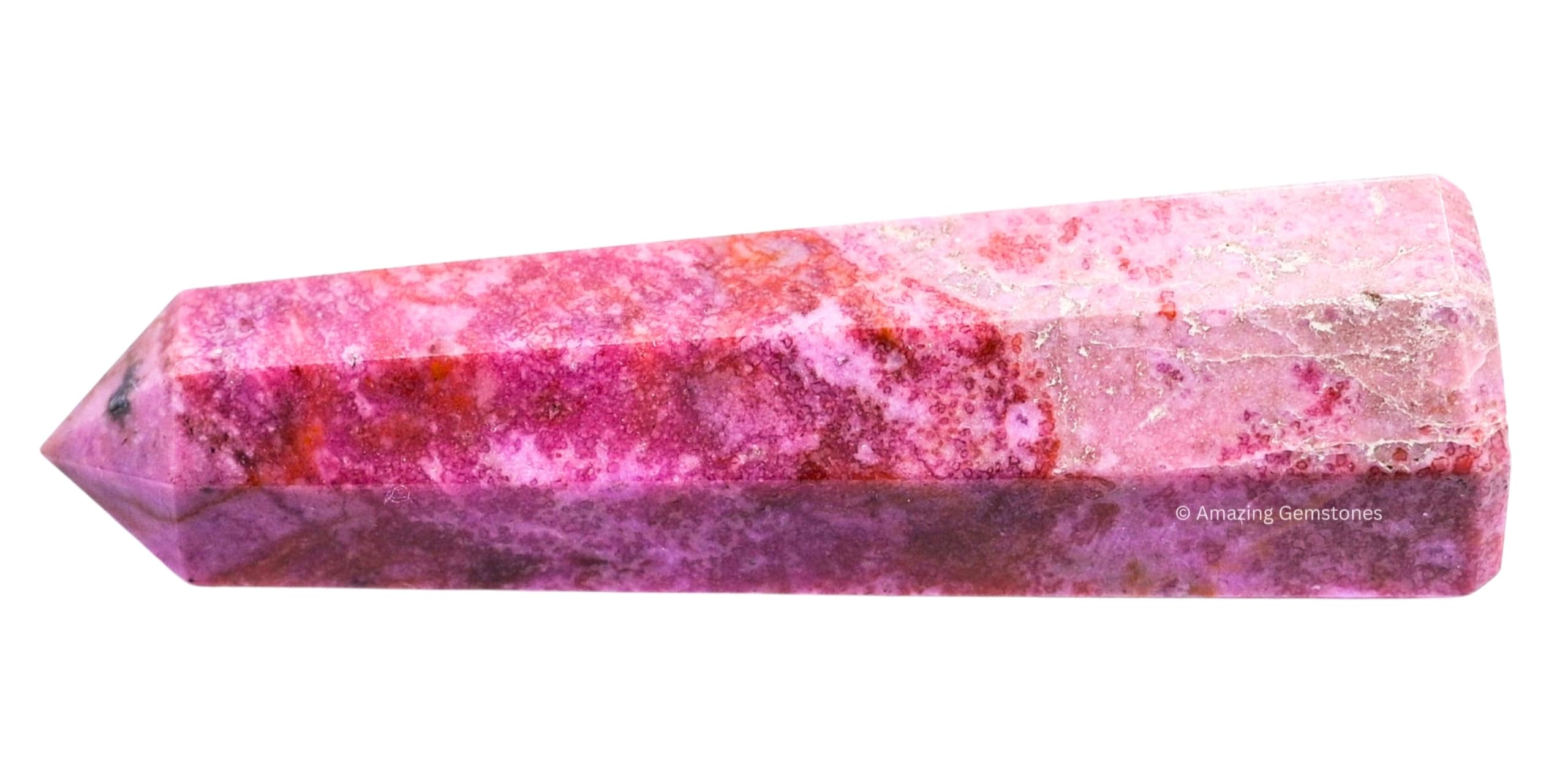 Amazing Gemstone Calcite Cobalt – pointe dirige l’énergie vers l’extérieur.