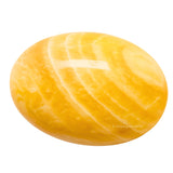 Amazing Gemstone Calcite Jaune — pierre massage paume pour routine zen