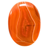 Amazing Gemstone carnelian, pierre palmaire grande en main, énergie positive et équilibre.