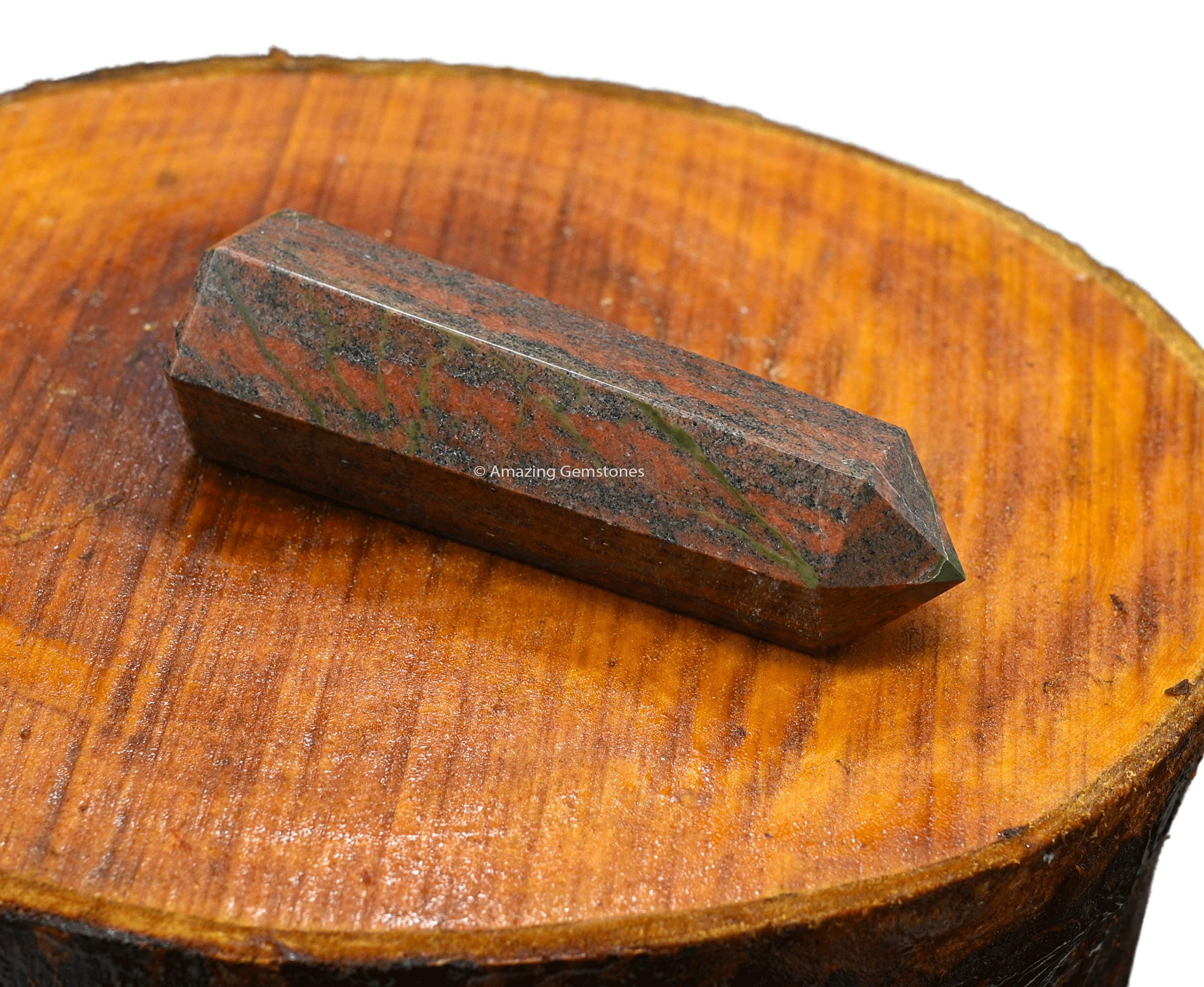 Amazing Gemstone centrage-energie Unakite pour focaliser les intentions et purifier l’espace.
